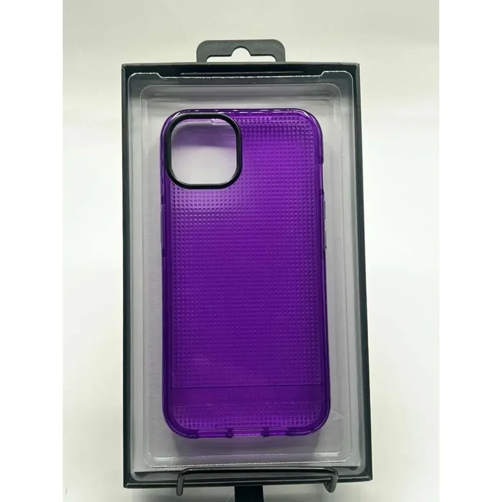 Cellhelmet Altitude x Series Case for Apple iPhone 14, Transparent Purple Slim